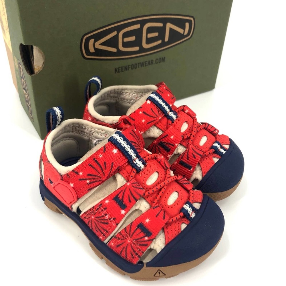 Keen Baby H2 Washable Water Friendly Sandals Sz 4 Red / Blue